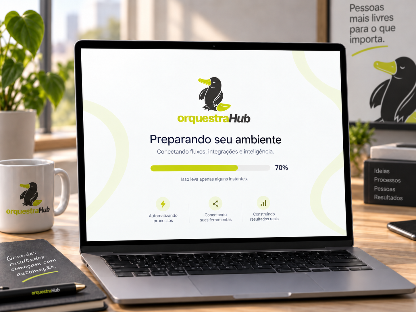 Mascote OrquestraHUB